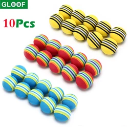 New 10pcs/lot Golf Sponge Soft Rainbow Balls Golf Swing Training Balls Sponge Foam Golfer/ Tennis Sponge golf ball Random Color