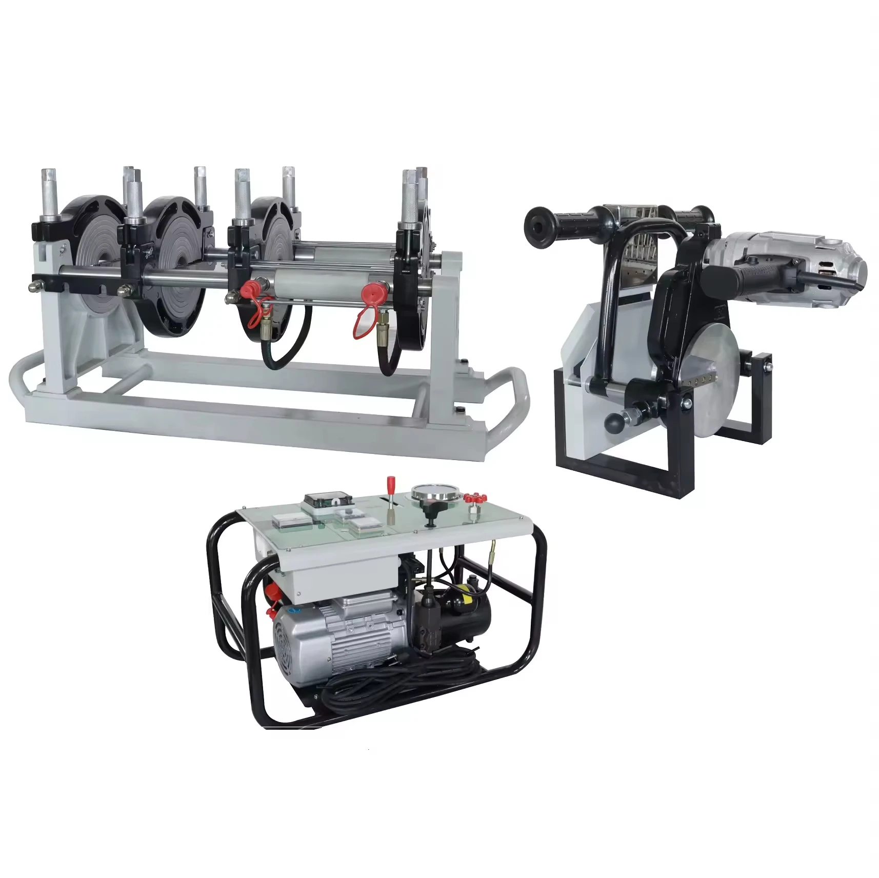 고품질 신형 유압식 CE ISO 인증 380V HDPE PP 160mm 맞대기 융착기