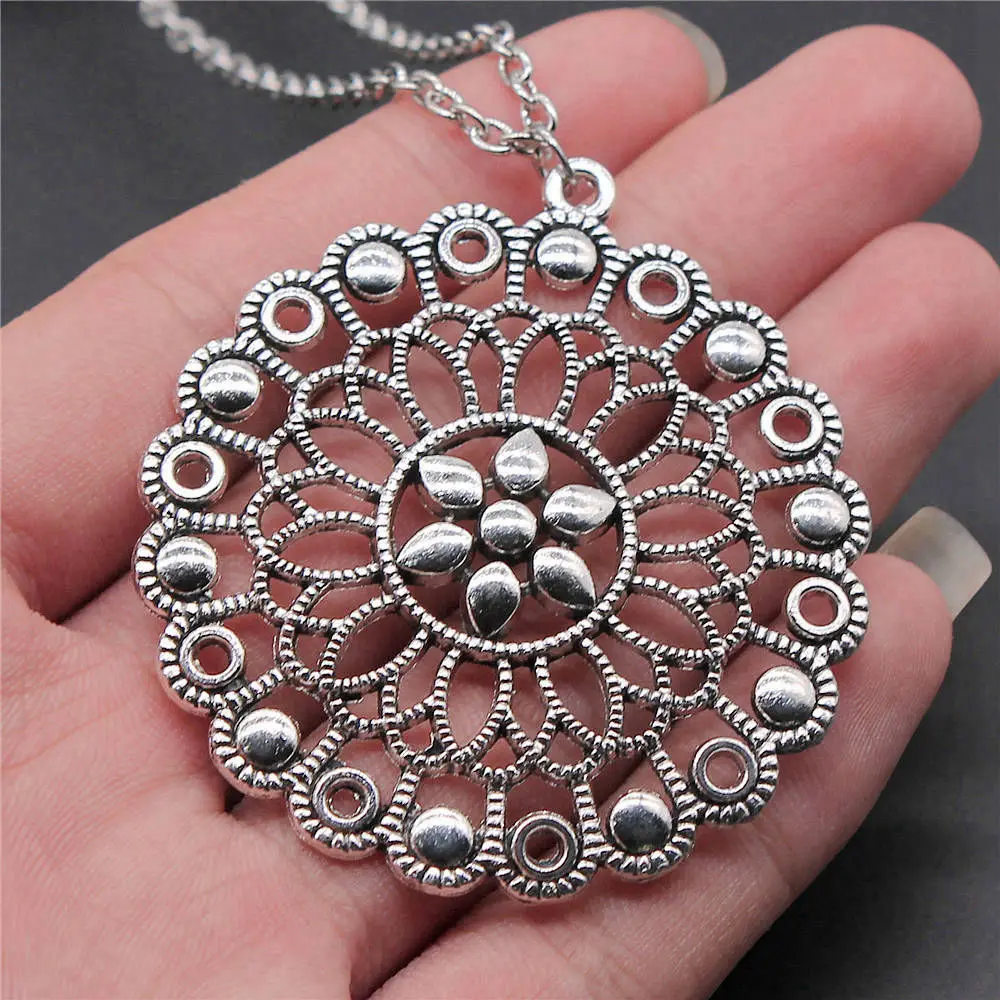 Necklace For Women The Flower Of Life Couple Pendants Handmade Charms For Jewelry Making