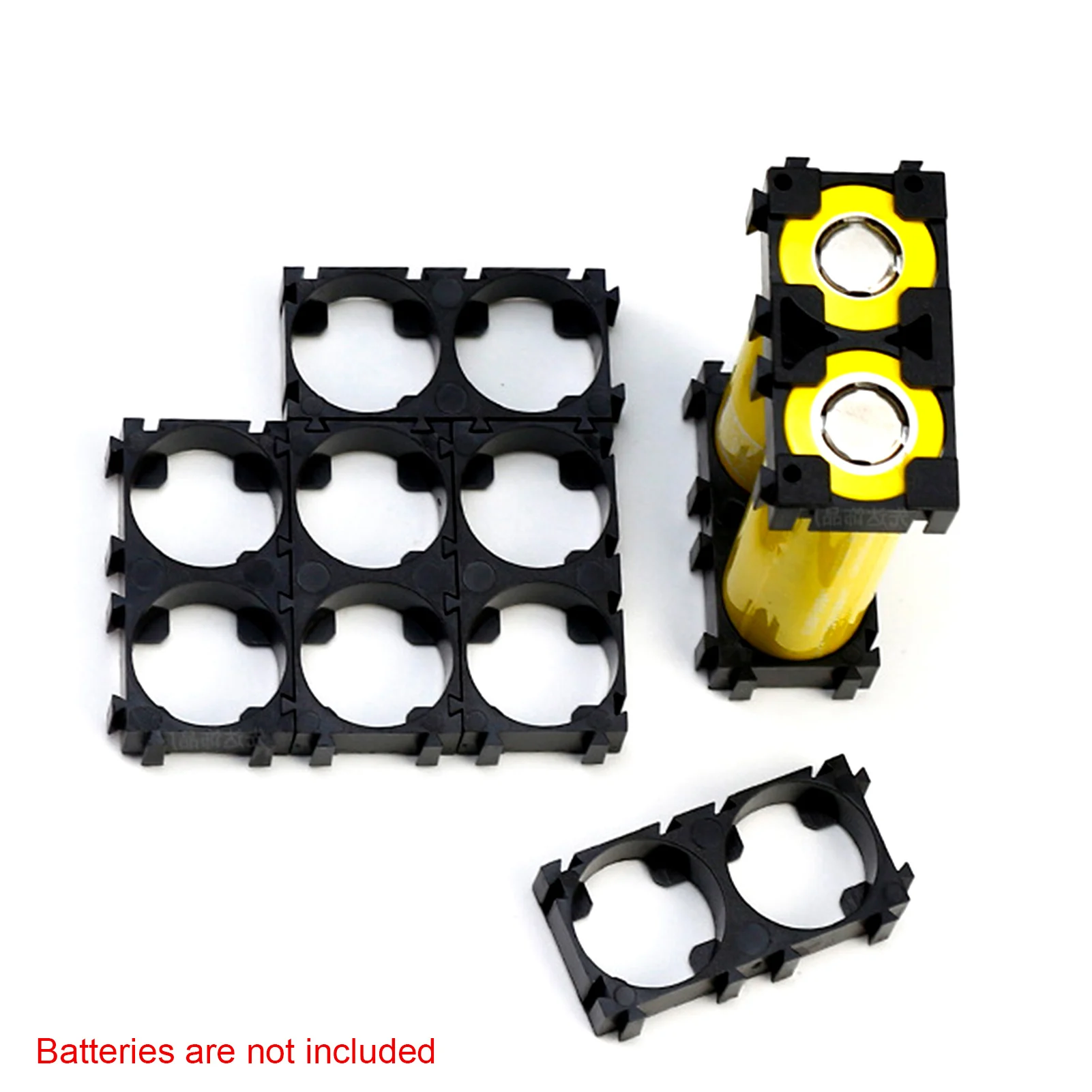 100PCS/pack lithium battery Lithium Battery Pack Bracket Cell Spacer Double Battery Holder Bracket DIY Battery Holder Stand