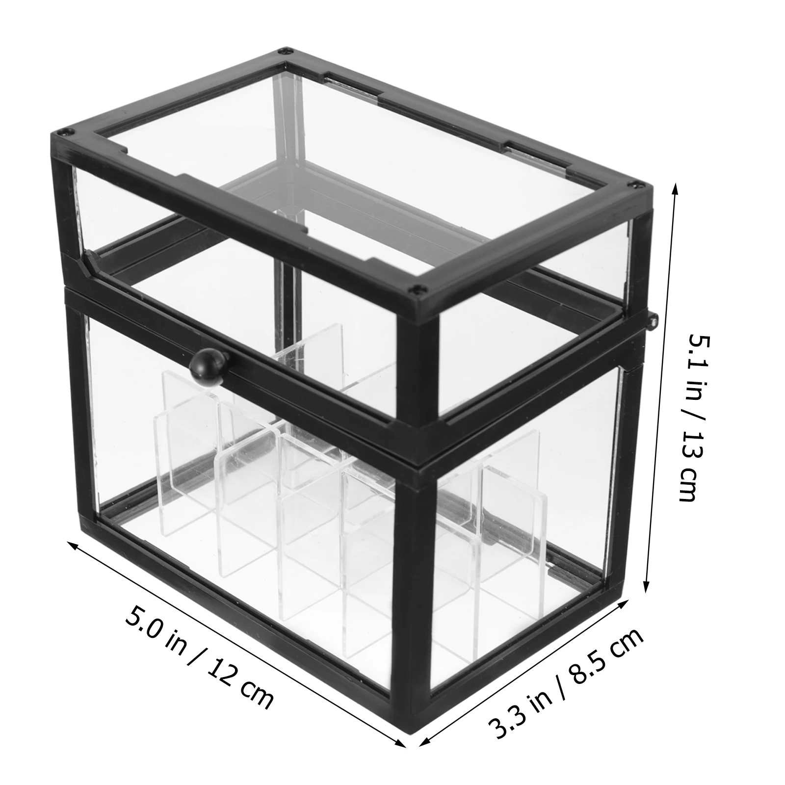 Lipstick Organizer Box Zwart Desktop Lipstick Opbergdoos Make-up Container Glans Houder Geschenken Valentijn Verjaardag