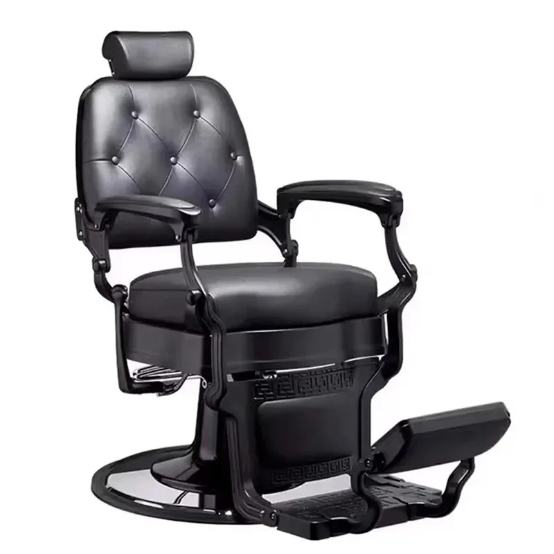 

Barber Chairs for Barbershop Beauty Chair Lashes Salon Hair Stylist Styling Black Gold Spa Adjustable Vintage Multifunctional