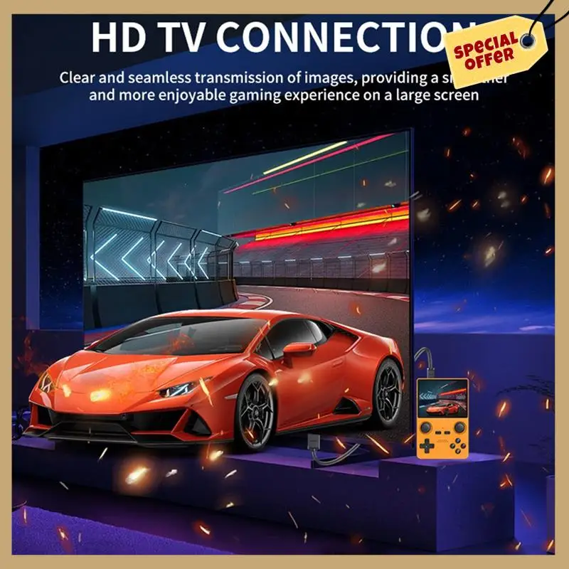 X35S ręczna konsola do gier wideo Hall Joystick Open Source 16G + 128G Retro kontroler gier dla emulatora PSP/GBA/N64/MD C