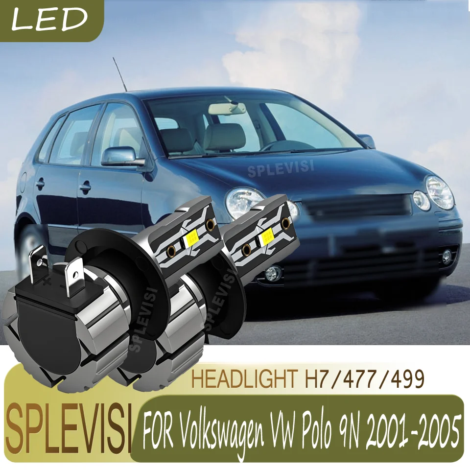 No Delay in Dark Areas Small Size Space-Saving Noise-Free Operation Headlight For Volkswagen VW Polo 9N 2001 2002 2003 2004 2005