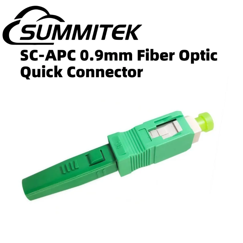 

Summitek SC Fiber Optic Cold Splicing Connector Carrier-grade SC APC 0.9 Optical Fiber Quick Connector for 0.9 Optical Cable