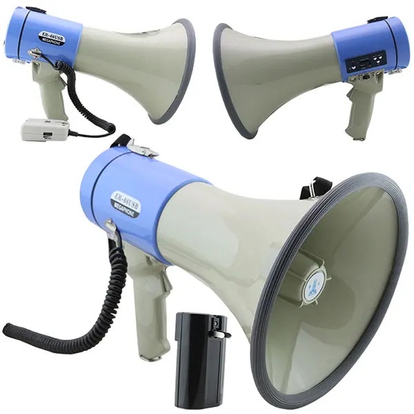 MAGICVOICE MV-66 USB/SD/ MAYKLI 25 W MEGAPHONE (8 PCS BIG size BATTERY-POWERED + CHARGER ÜNİTELİ)