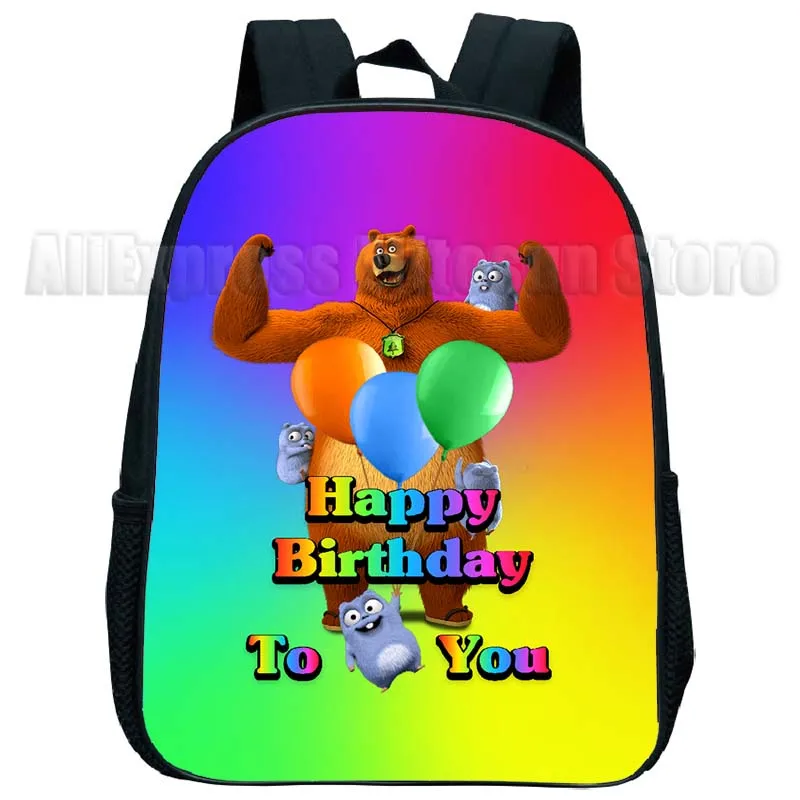 Kids Grizzy and the Lemmings Mini Backpacks Toddler Cartoon Kindergarten Bookbags Boys Girls Anime Schoolbags Child Rucksack