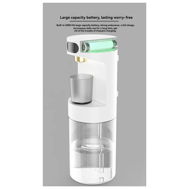 موزع غسول الفم موزع غسول الفم للحمام موزع غسول الفم الأوتوماتيكي أسود-ABYA