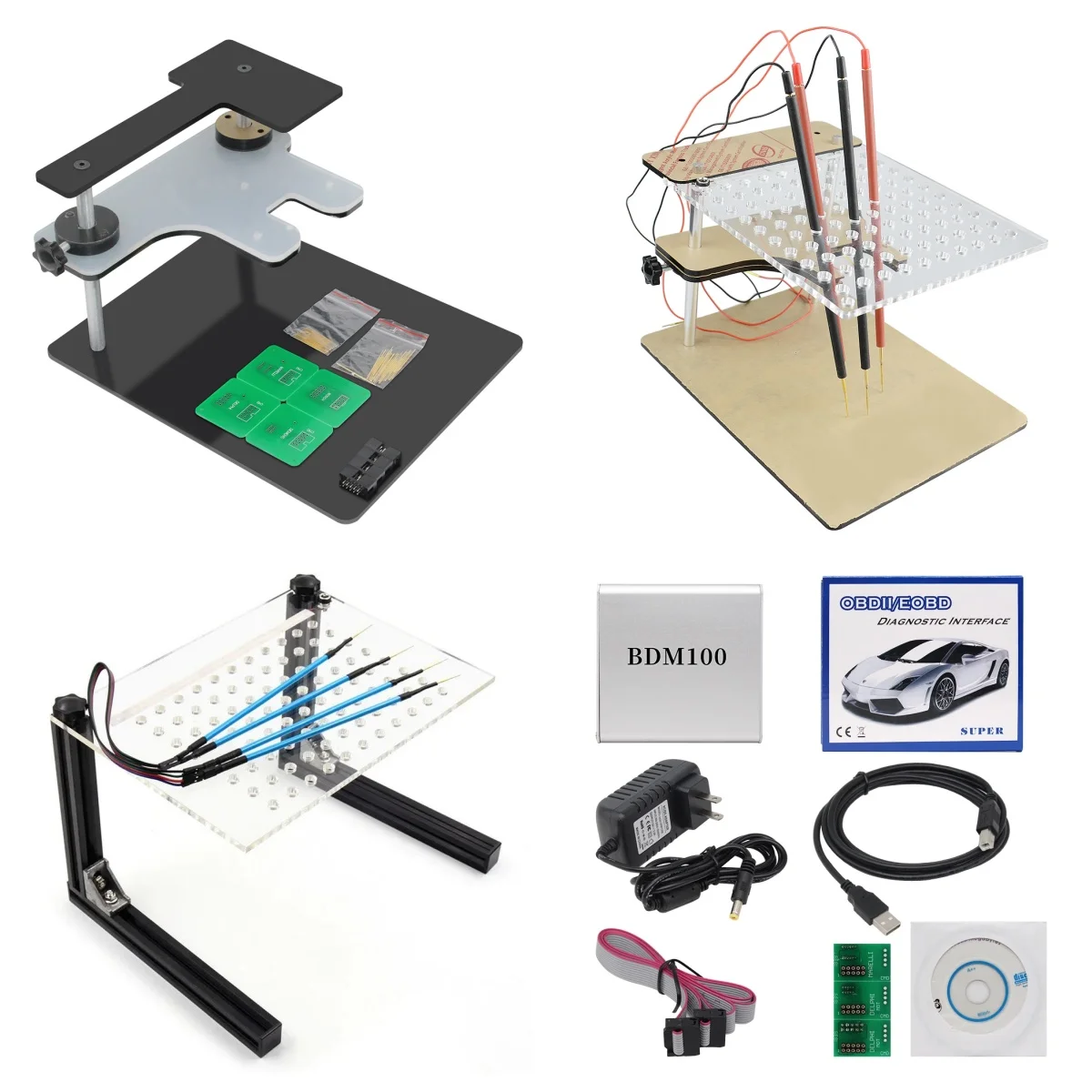 LED BDM FRAME BDM Probe BDM Frame 2in1 Adapters For K-ESS KT-AG FGT-ECH V54 ECU Progammer Chip Tuning Tool LED ECU Programmer