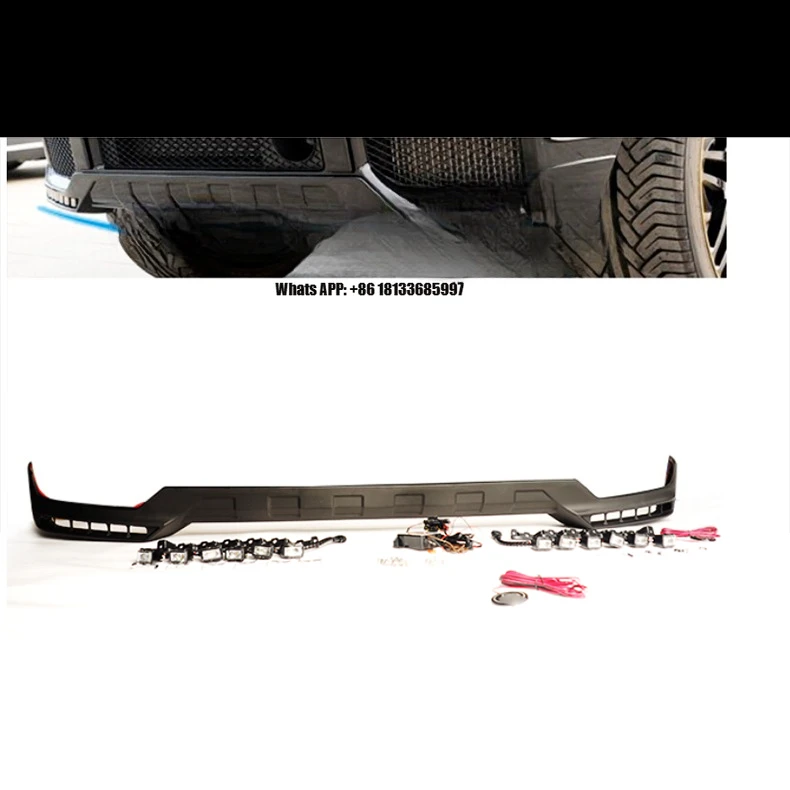 

Exterior Car PP Material Parts Anterior Front Chin Bumper Lip for Mercedes for Benz G Class W463 Front Bumper Body Kits