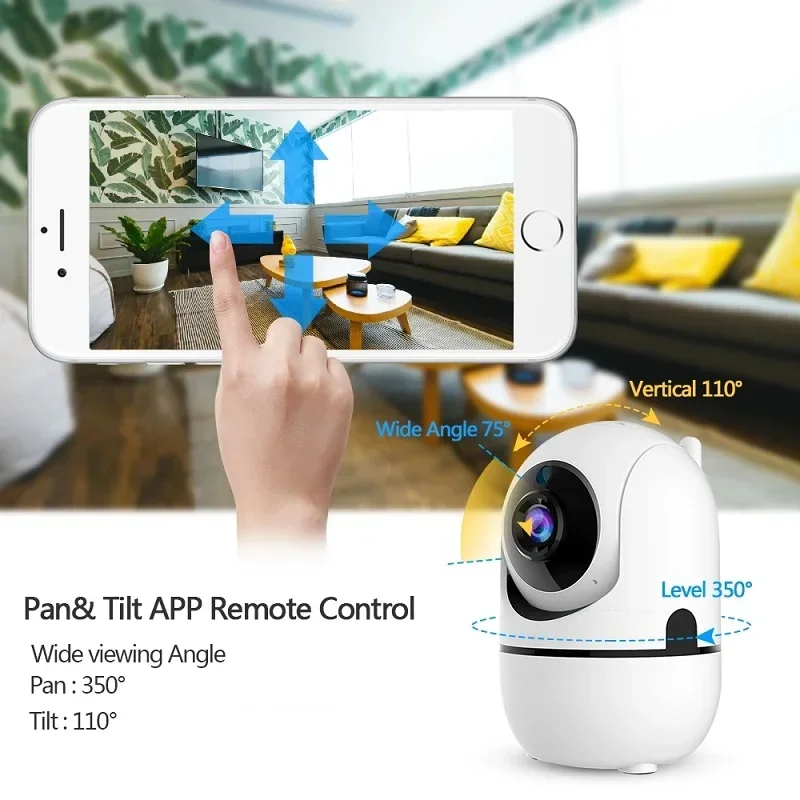 1080P HD Home Security Cameras ICSee Security Protection Indoor Wireless WIFI MINI Camera 2.4G Wi-Fi Two-Way Talk