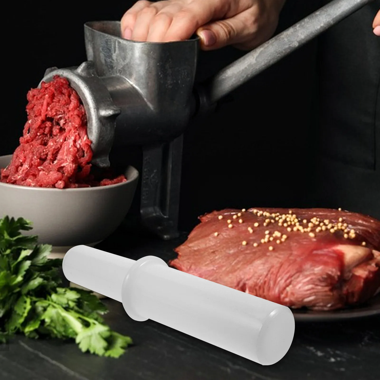 4Pcs Universal Meat Grinder Pusher Tamper Stick Multifunctional Stomper for Sausage Stuffing Crushing Mixing Food Grinding