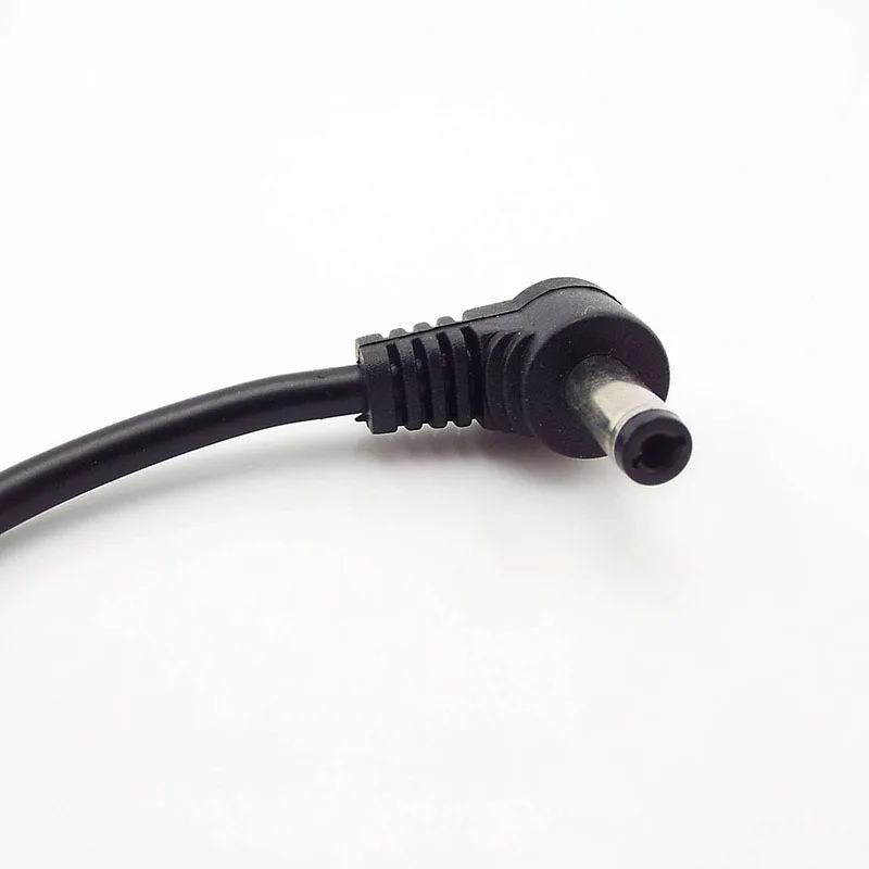 تيار مستمر 5.5*2.1 مللي متر أنثى كابل ذكر إلى 5.5x2.5 مللي متر ذكر الملاك محول محول 5.5*2.5 مللي متر الزاوية اليمنى 90 درجة شحن كابل توصيل h #4