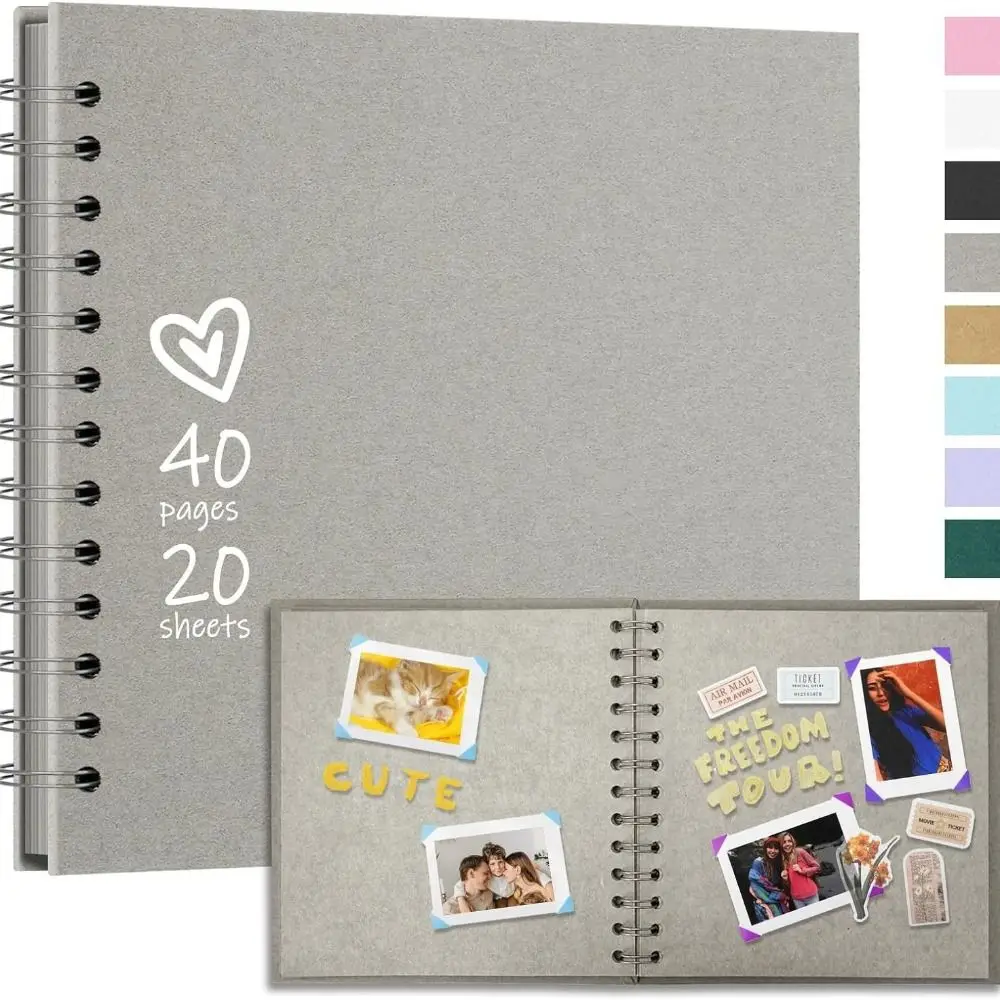 Collect Book Kraft Paper Scrapbook Creative Simple Commemorative Album Graffiti Multifunction Photo Album Wedding Photo