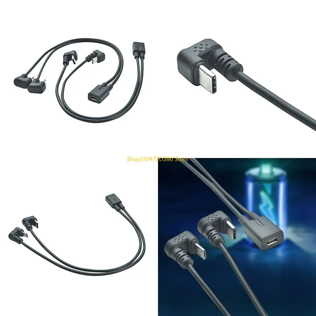 

K0EA Эффективный 30 см Micro5P «мама» для типа C «папа» и «разветвитель» зарядного шнура Micro5P для телефонов, планшетов и