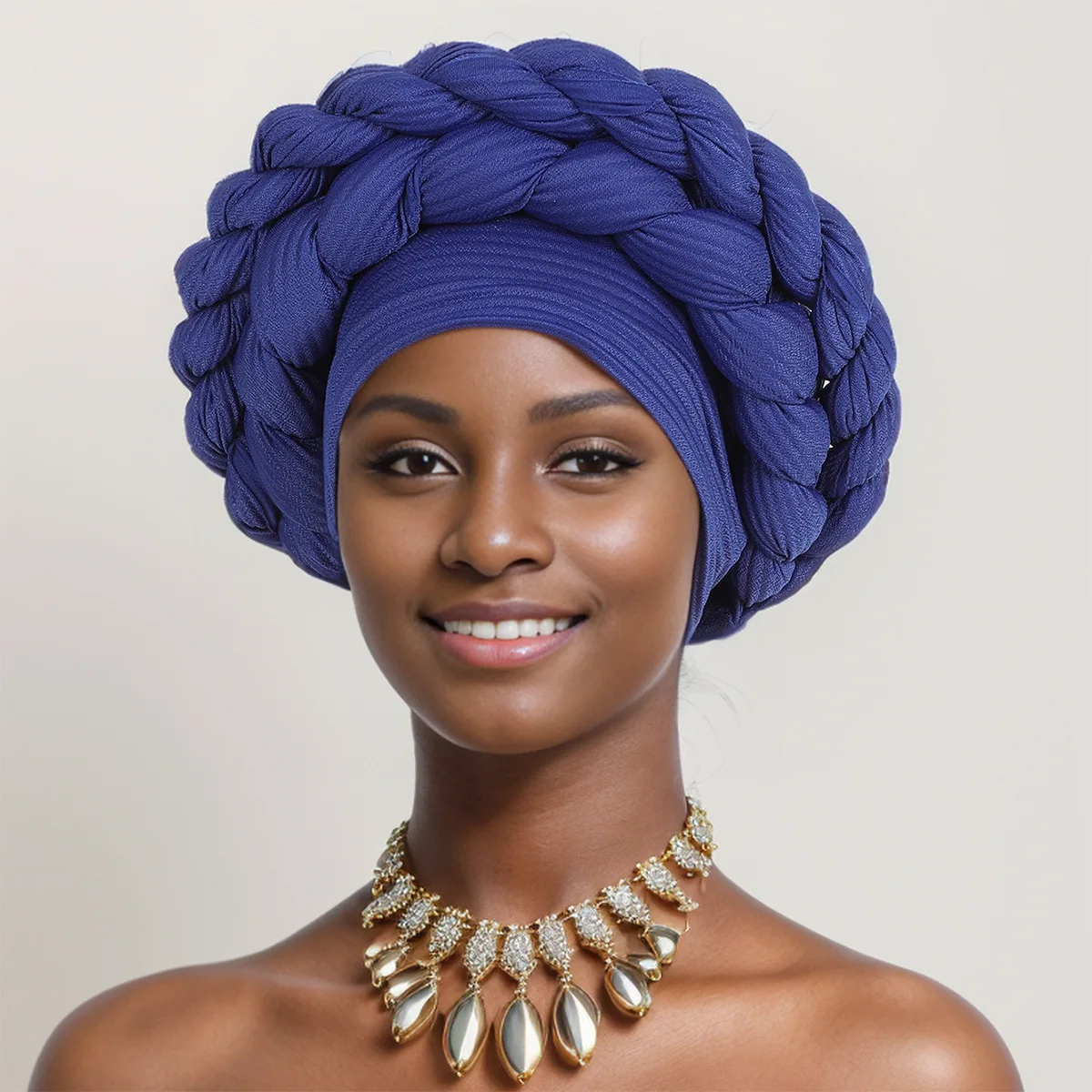 Nigerian Gele Headtie Aso Oke braids Turban African Aso Oke Gele Already Made Auto Gele Africa Cap for Party Wedding Head Wraps