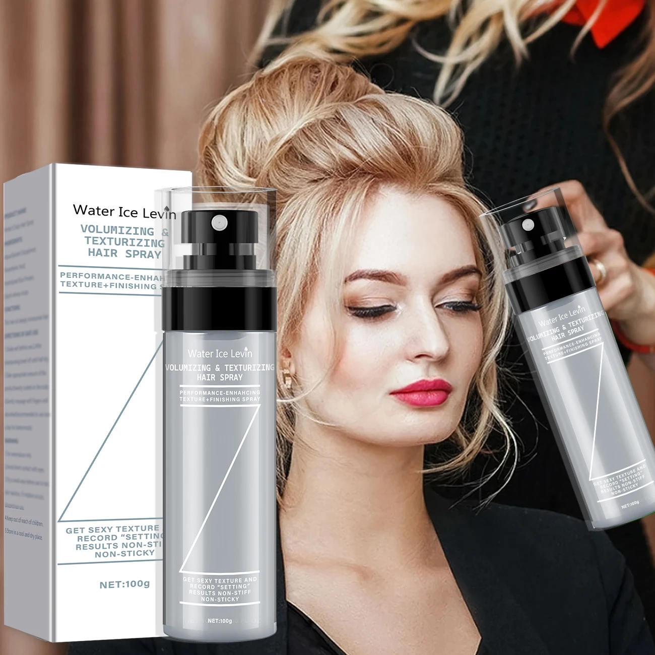 Haarspray, geeignet für Männer und Frauen, reich an Glycerin, kein Waschen, langanhaltendes Stylen und Aufpolsterung, keine Rückstände, Texturveredelung – 100 g, schnell trocknende Ölkontrollformel