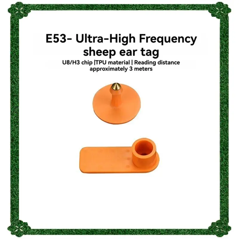 

24-Hour Delivery 10Pcs RFID Uhf Animal Ear Tag ISO18000-6C Electronic Ear Tag Uhf Tag 860-960Mhz LF 134.2Mhz Sheep Ear