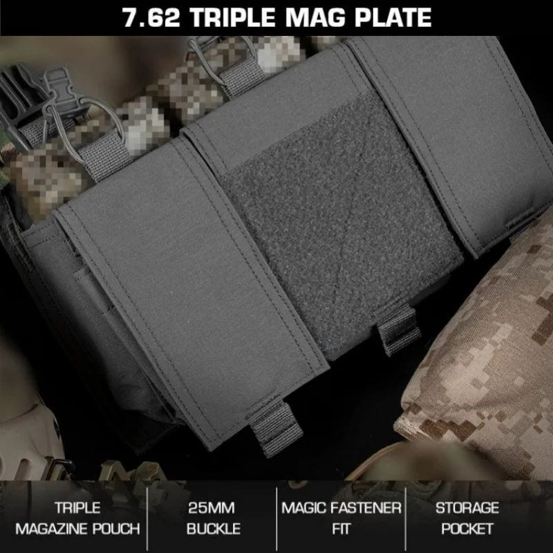 

25mm snap on accessory package, with hanging accessories triple 7.62 quick panel, hunting clothing accessories