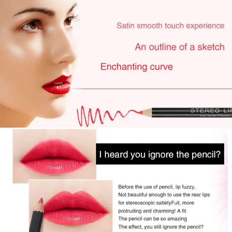 1PC 3D Three-dimensional Lips, Superimposed, Waterproof, Velvet Matte, Lip Liner Lipstick, Suitable for Date and Daily Needs