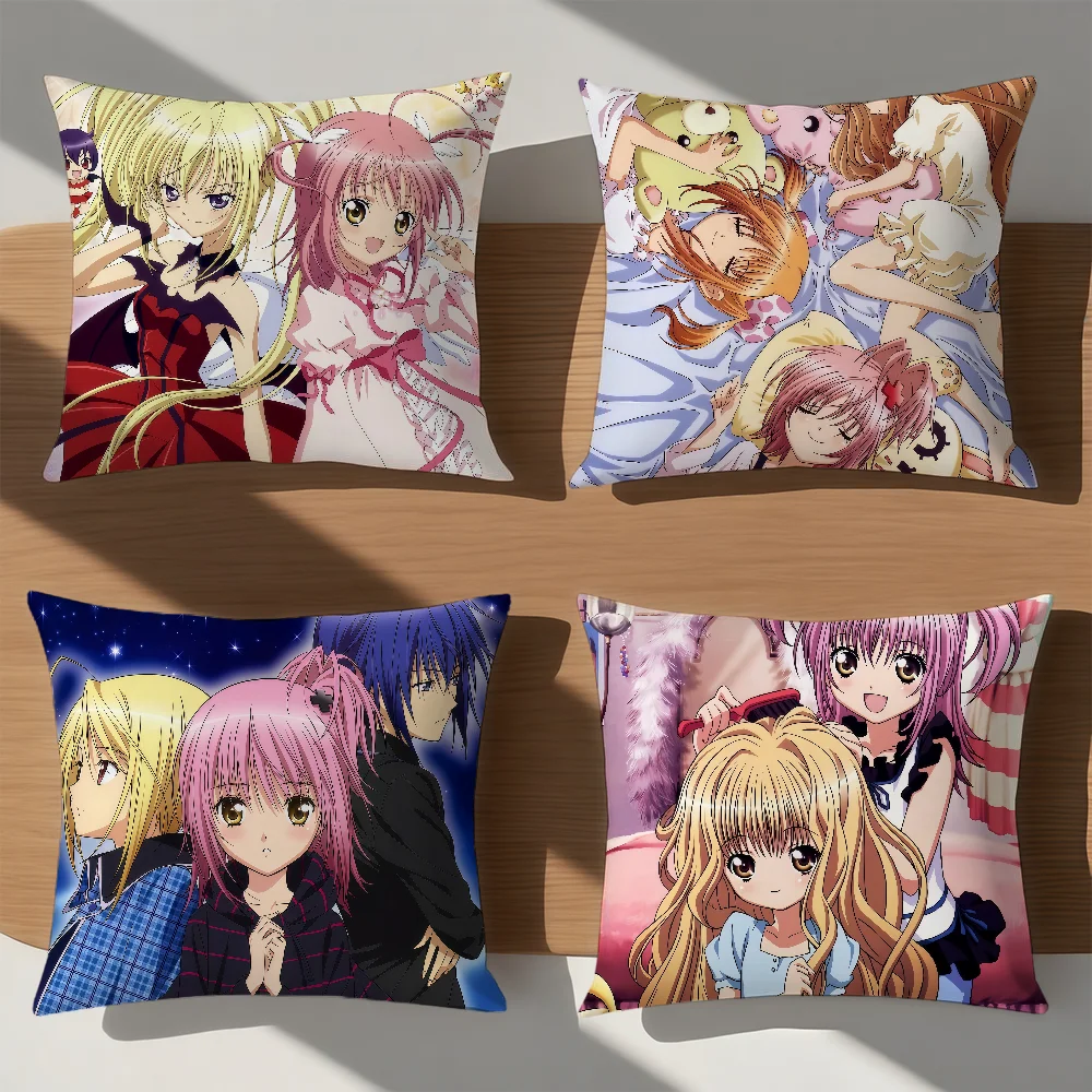 classic anime S-ShugoS C-Chara cute girl Comfortable soft hogar pillowcase for Sofa Living Room Bed Home Decor Protective Covers