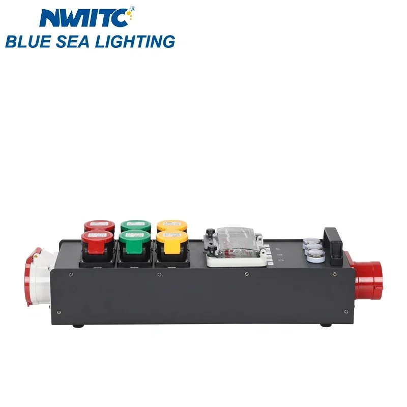 6 Road 16A CEE Waterproof Output 32A 5pin In&Output power distro distributor distribution