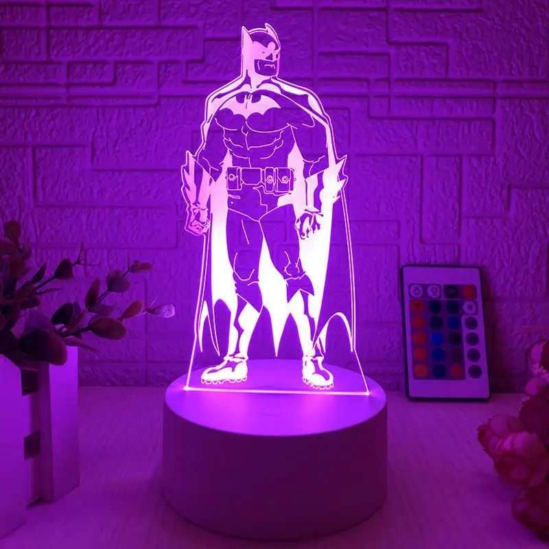 BeastKingdom Batman Superman dibujos animados lindos periféricos luces de noche dormitorio de los niños luces de ambiente creativas regalos de vacaciones