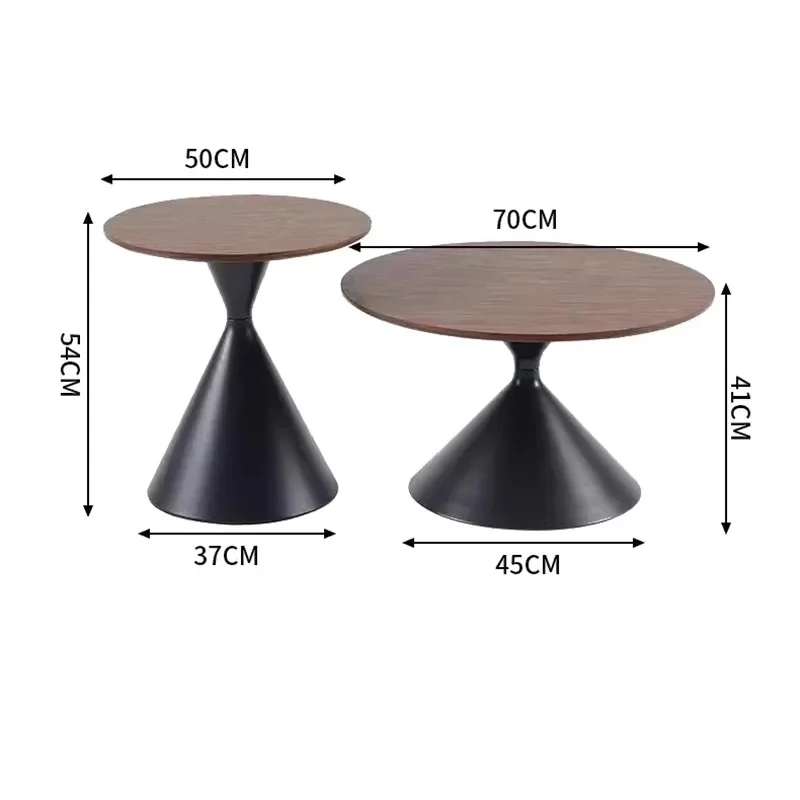 Round Nordic Coffee Table Marble Nesting Modern Storage Side Table Vintage Classic Mesa De Centro De Sala Living Room Furniture