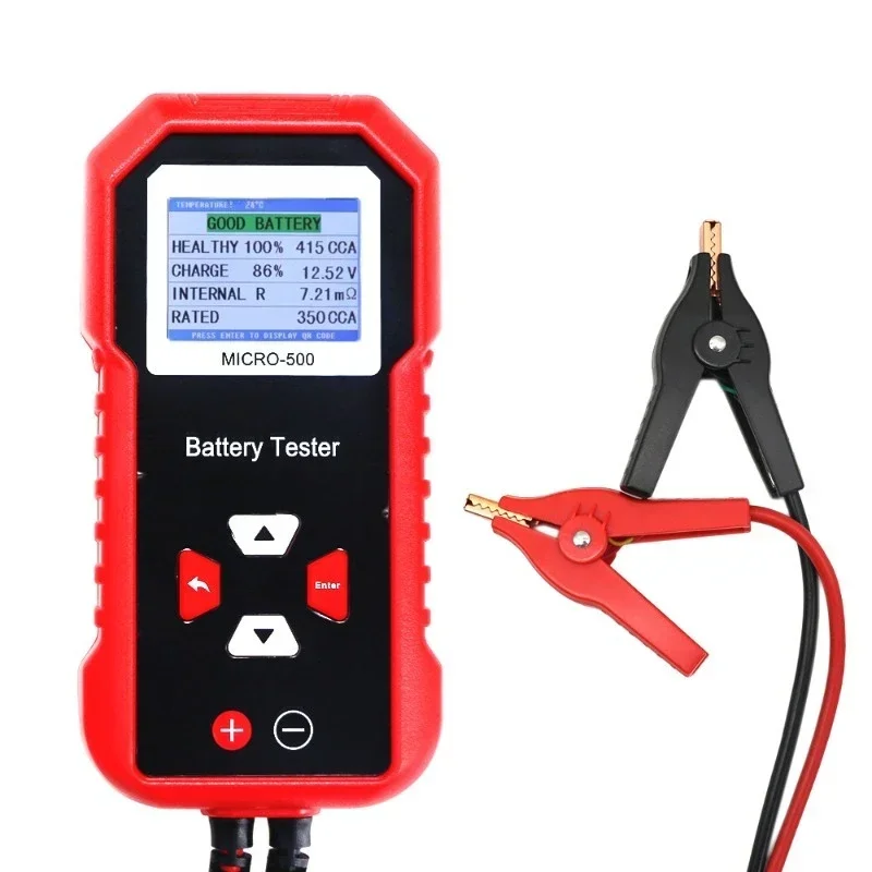 

Multi-language LCD color screen, battery detection tester