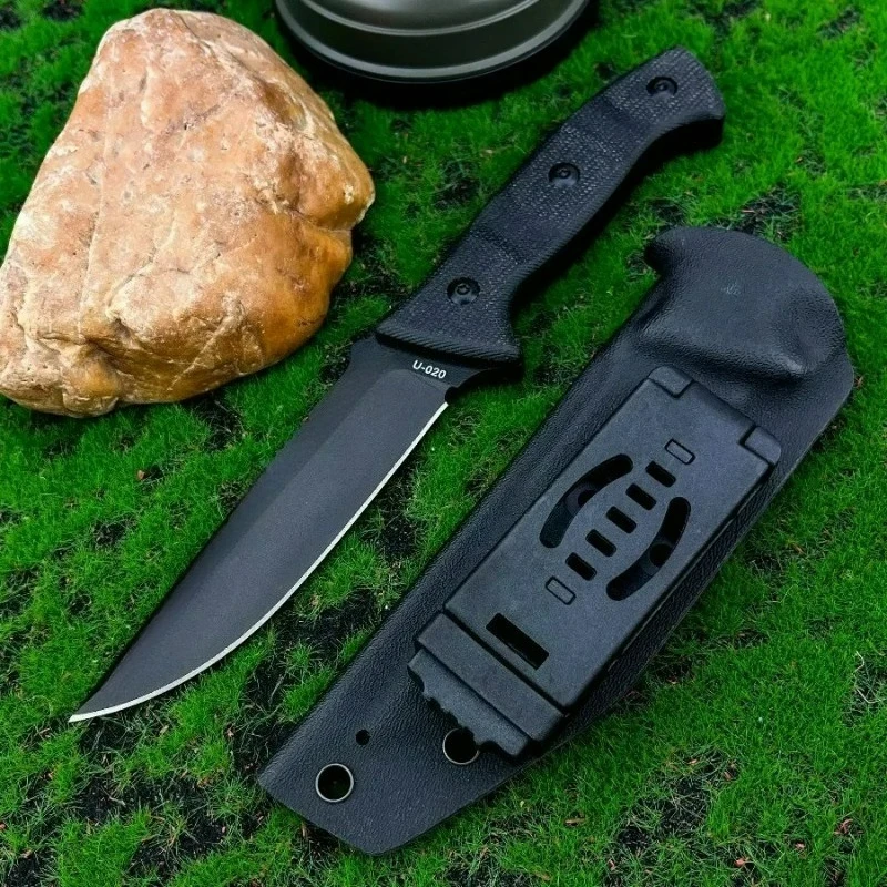

TOPS fixed D2 blade knife with kydex sheath edc multitool knives utility Daily at home cutting outdoor bushcraft tactical knife
