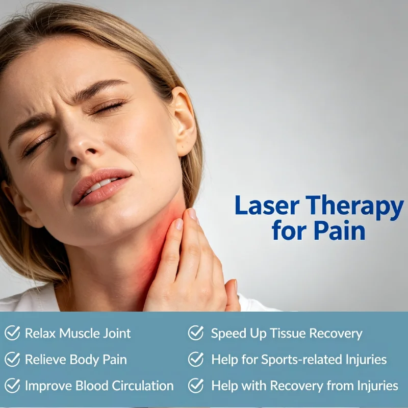 

Clinical Grade 5W Portable LLLT Laser 650nm 808nm Cold Therapy for Arthritis Pain Relief Physiotherapy Care