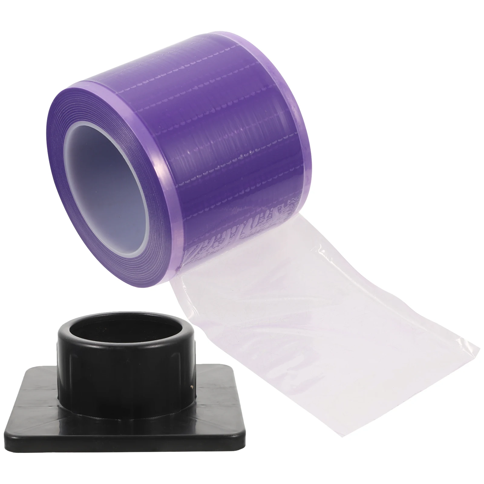 ฟิล์มป้องกันแบบใช้ครั้งเดียว 1 ม้วนสำหรับแผงเครื่องสัก ติดด้วยกาวเพื่อการปกป้องที่ถูกสุขลักษณะ ใช้งานได้หลากหลาย