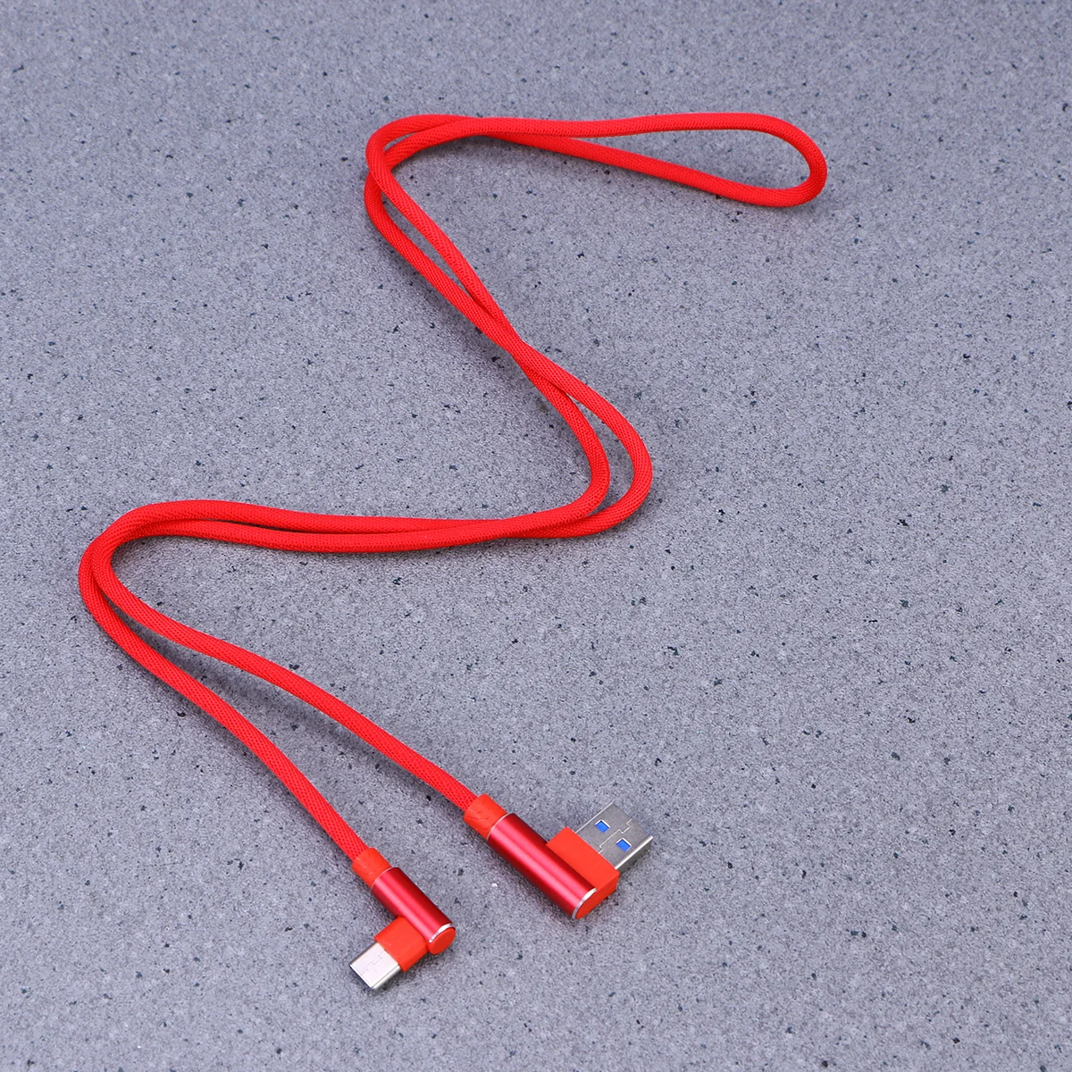 

1m USB Type C Cable Fast Charging Data Sync Nylon Braided Right Angle Compatible with Huawei Note Tablets