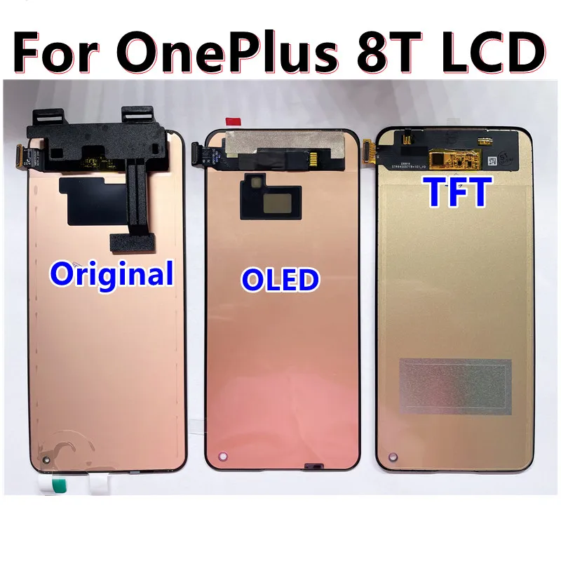 Tested  TFT Display Replace For OnePlus 8T LCD Touch Digitizer Screen Assembly KB2001 KB2000 KB2003 KB2005