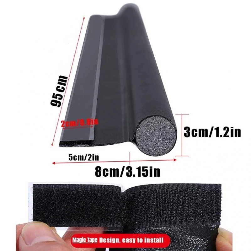 Upgraded Adhesive Door Bottom Acoustic Seal Warm Windscreen Insect Repellent Dustproof Adhesive Hardware Tools