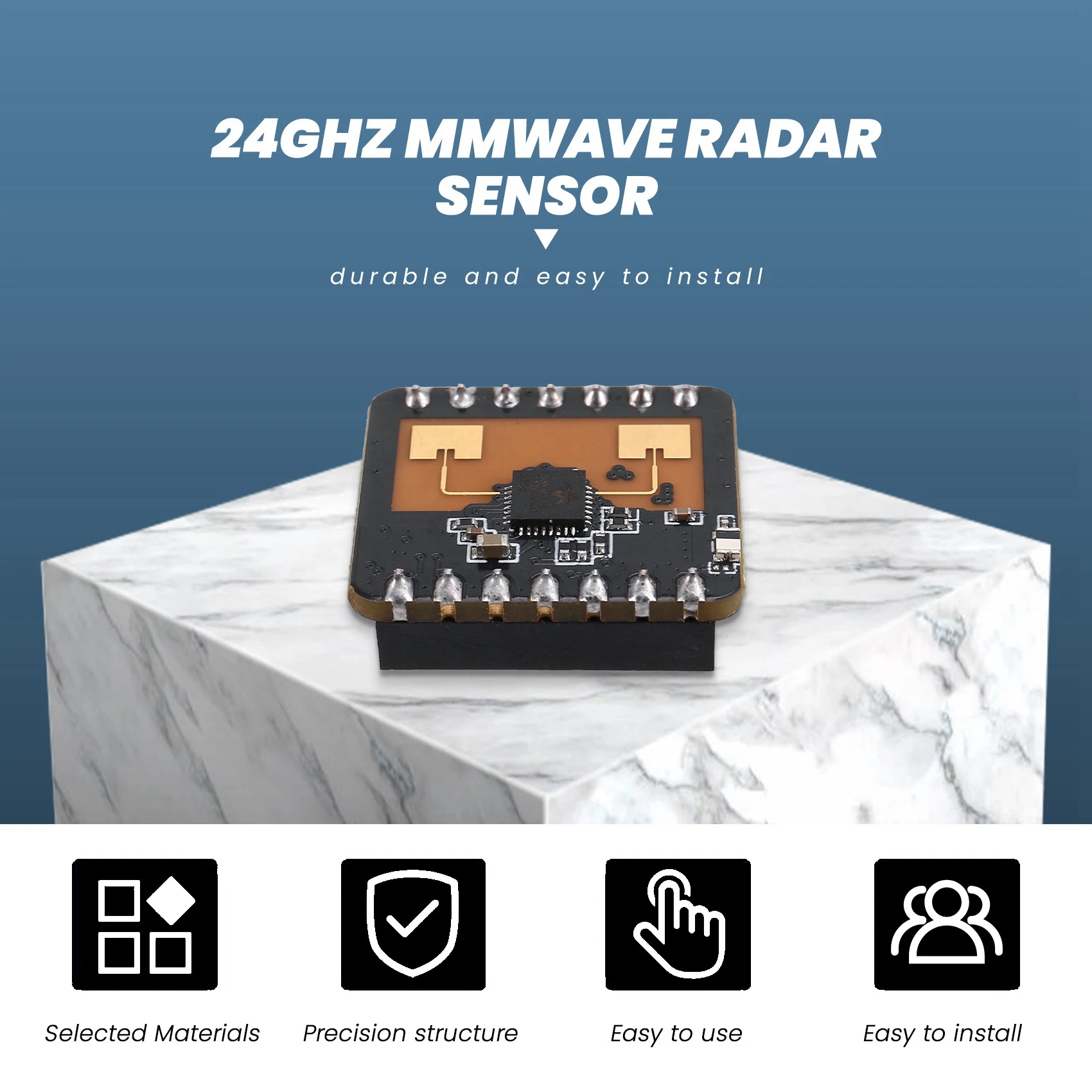 ABLG 24Ghz Mmwave Radar Sensor For XIAO Human Static Presence-FMCW For Arduino Home Assistant Esphome