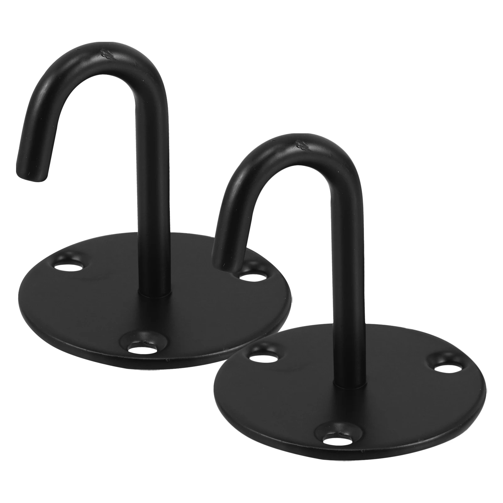 

2pcs Sandbag Black Stainless Steel Durable Ceiling Hooks for Hanging Plants Fan Mount Heavy Duty Wall Brackets Decorative Light