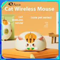 Akko Cat Wireless Mouse 2.4G Lightweight E-Sports Gaming Mouse Cute Custom Desktop Laptop Pc Gamer Accessoies Office Mice