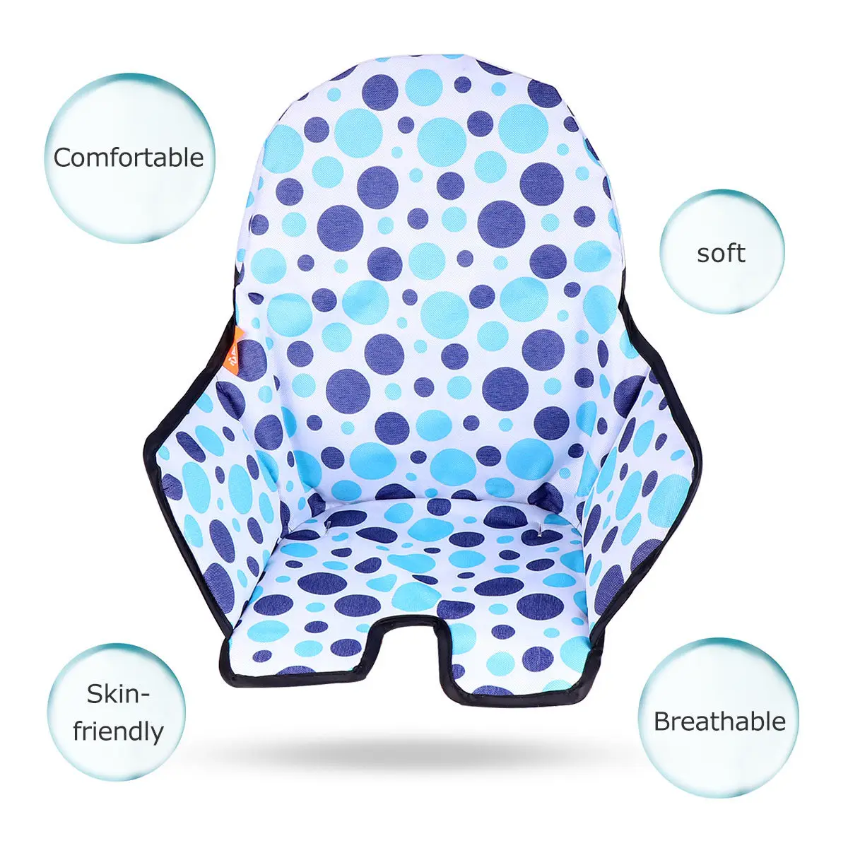 

1Pcs Dining Chair Cushion Comfortable Fabric Baby Seat Pad Skin Friendly Breathable Cushion for Home Restaurant Use