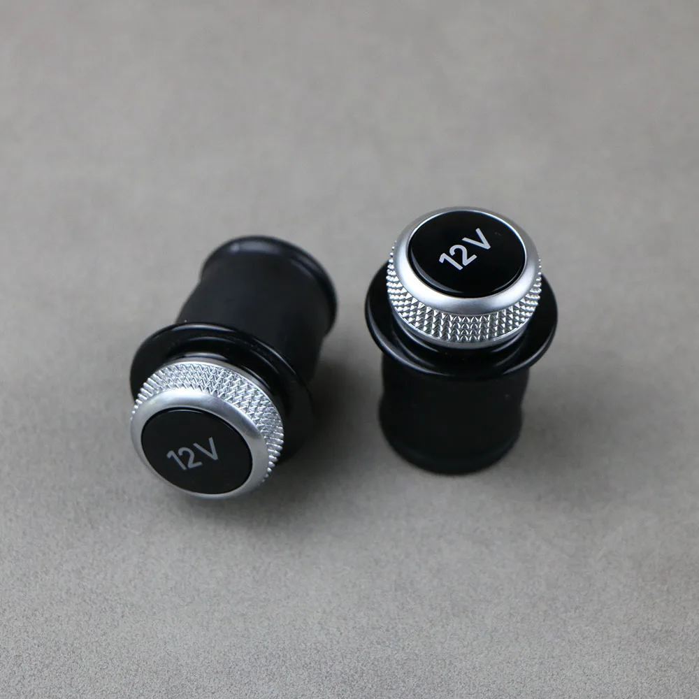 2 قطعة غطاء ولاعة السجائر مطلي بالكروم ولاعة السجائر التوصيل 8 واط 0919311   لأودي A3 A4 A5 Q2 Q7 R8 8W0 919 311 12V