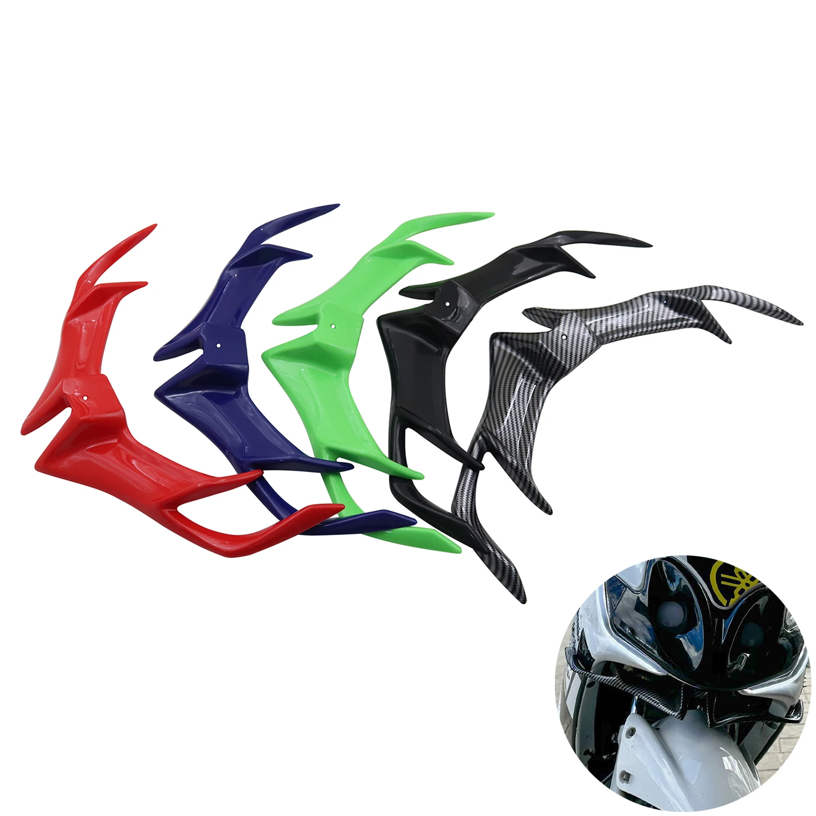

Motorcycle Front Fairing Winglet Wing Guard Cover Front spoiler beak For YAMAHA R15 V3 For BAJAJ PULSAR RS200 Accessories