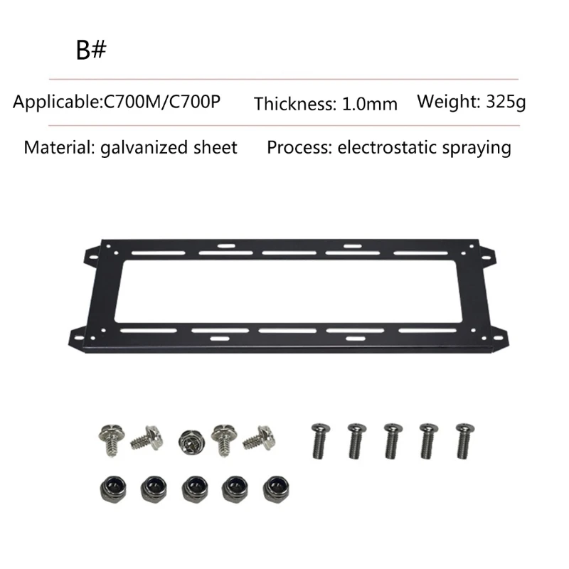 Imagem -06 - Suporte Resistente do Metal para o pc Interno Faça Você Mesmo Maximiza Refrigerando a Eficiência e Estende o Componente Tempo C700m p o