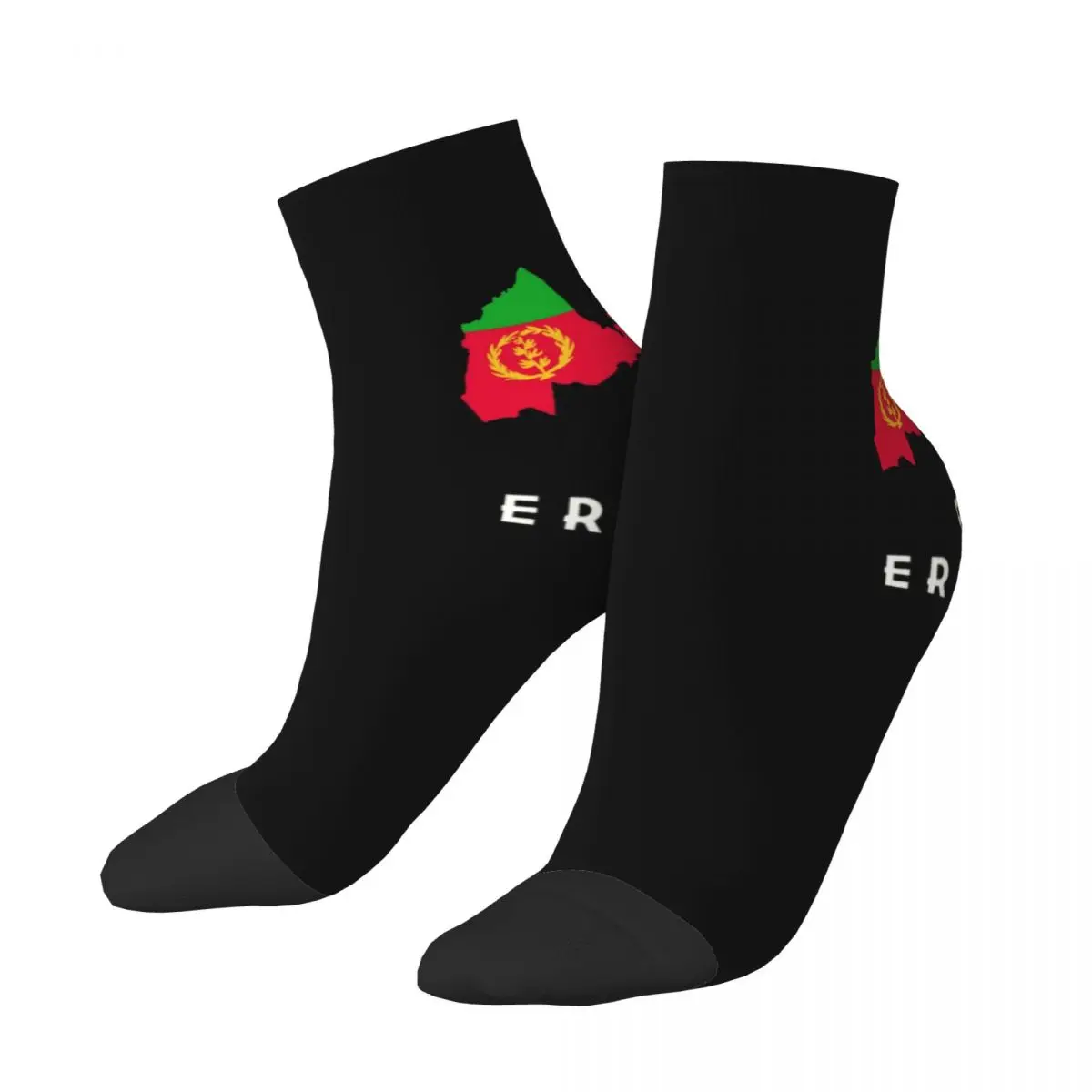 Proud Eritrean Flag Men's Crew Socks Unisex Cool 3D Print Dress Socks