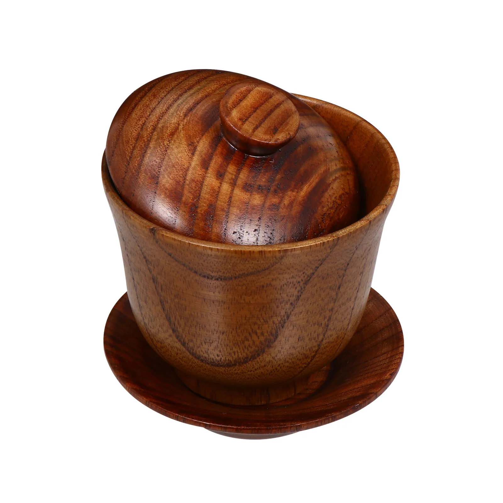 

1 Set Ceramic Tea Cup With Lid Retro Style Heat Resistant For Oolong Puer Black Tea Chinese Porcelain Bowl Decorative Brewing