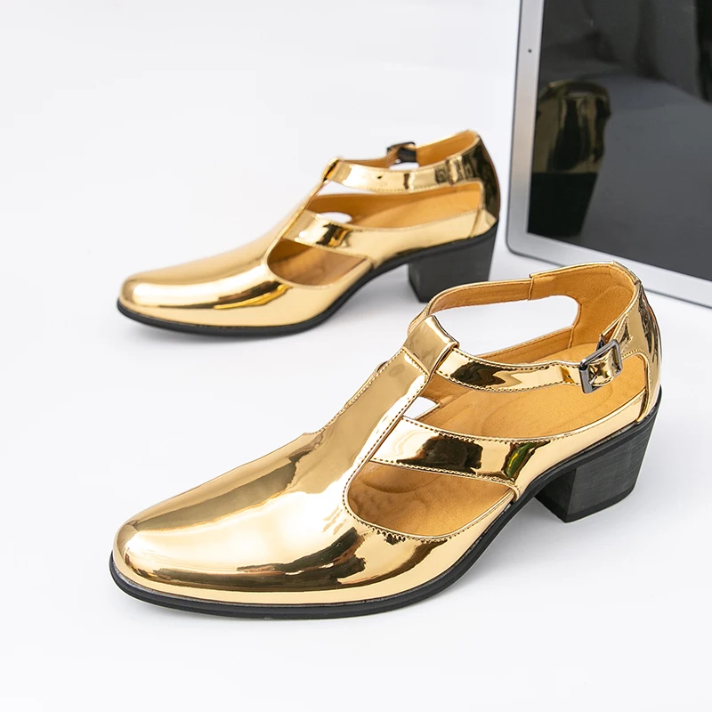 

New Men Formal Sandals High-heeled Casual Shoes Comfortable Breathable Sandals for Business Use Sizes 38 - 46 Men Sandals