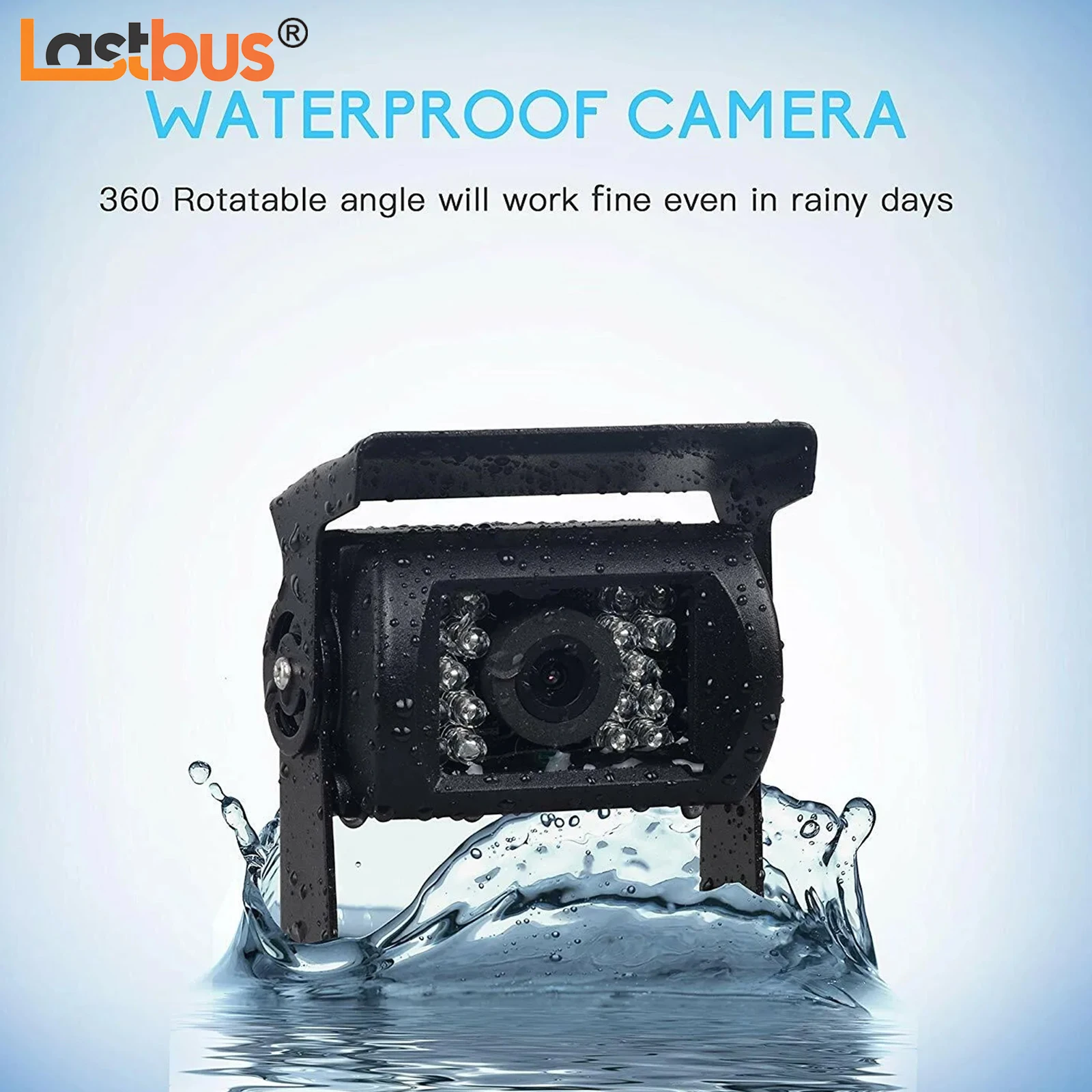 

Lastbus 4PIN CCD Color Rear View Camera With 45° View Angle Waterproof Night Vision Antifog&Dust For Car Caravan Trailer RV SUV