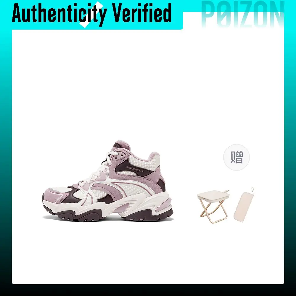 Skechers DLITES Students Campus Youth Everyday Vintage Mecha Shoes 2025 Fall Thermal Mid top Chunky Sneakers Women's 167987-MVNT