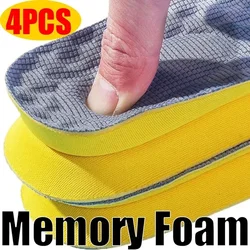 4Pcs Miękkie lateksowe wkładki z pianki memory Kobiety Mężczyźni Sport Bieganie Wsparcie stopy Wkładka do butów Oddychająca ortopedyczna poduszka do pielęgnacji stóp