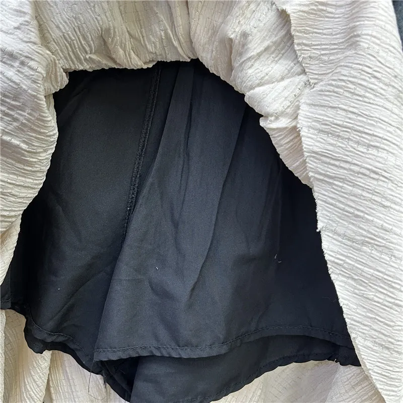 レトロパッチワークデニムプリーツスカート女性、夏新着エレガントでセクシーなファッションハイウエストスリムショートスカート女性