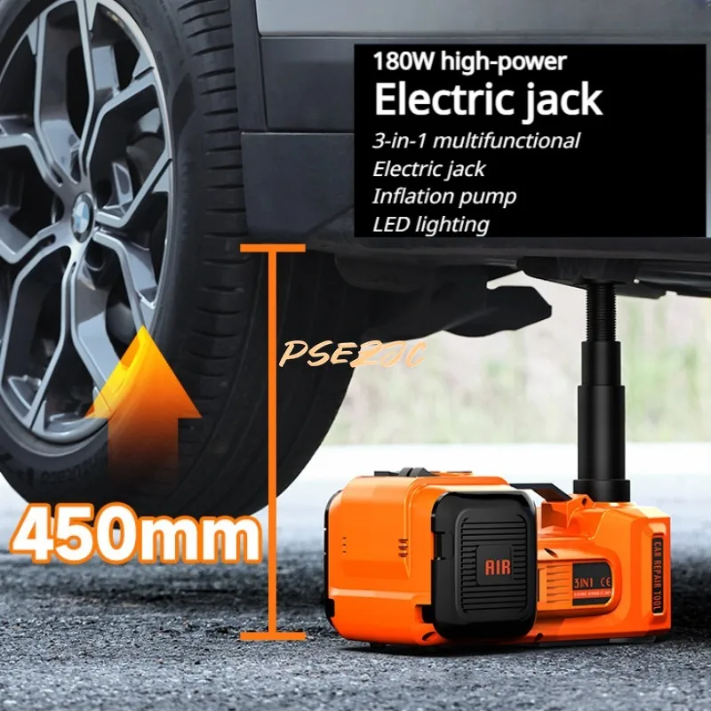 12V Car Mounted Electric Hydraulic Jack Sedan Version 36/45/53CM Inflation Pump Tire Changing Tool